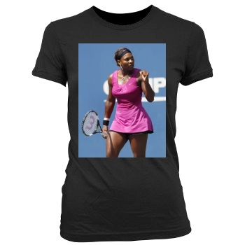 Serena Williams Women's Junior Cut Crewneck T-Shirt