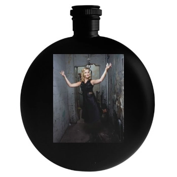 Amy Poehler Round Flask