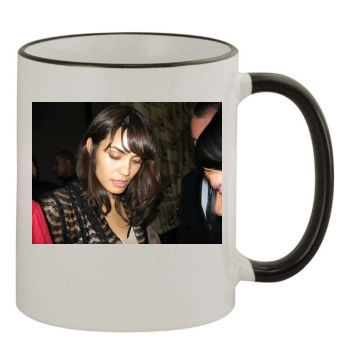 Shannyn Sossamon 11oz Colored Rim & Handle Mug