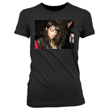 Shannyn Sossamon Women's Junior Cut Crewneck T-Shirt