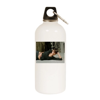 Shannyn Sossamon White Water Bottle With Carabiner