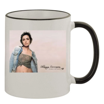 Shannyn Sossamon 11oz Colored Rim & Handle Mug