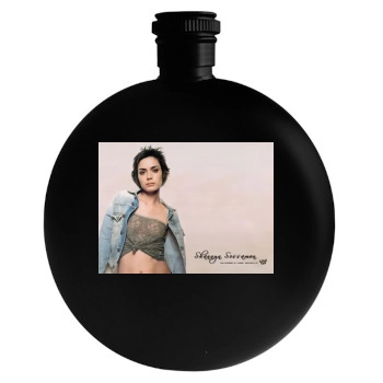 Shannyn Sossamon Round Flask