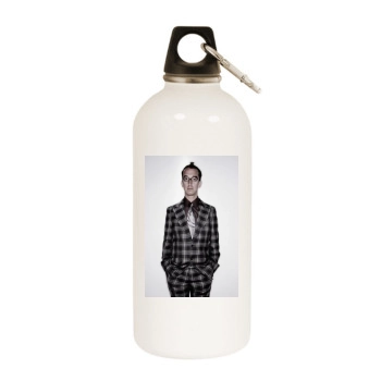 Andy Dick White Water Bottle With Carabiner