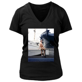 Andy Dick Women's Deep V-Neck TShirt