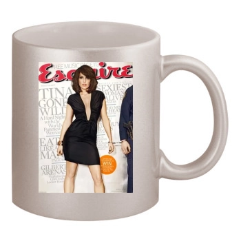 Tina Fey 11oz Metallic Silver Mug