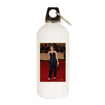 Tina Fey White Water Bottle With Carabiner