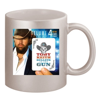 Toby Keith 11oz Metallic Silver Mug