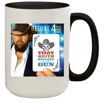 Toby Keith 15oz Colored Inner & Handle Mug