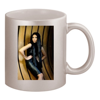 Anggun 11oz Metallic Silver Mug