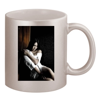 Anggun 11oz Metallic Silver Mug