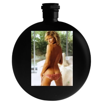 Tricia Helfer Round Flask