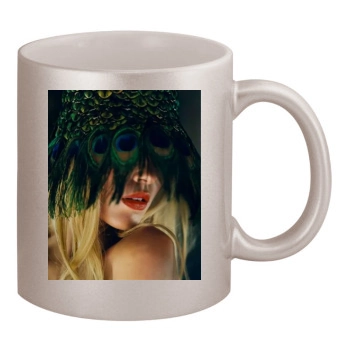 Anja Rubik 11oz Metallic Silver Mug