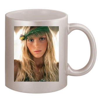 Anja Rubik 11oz Metallic Silver Mug