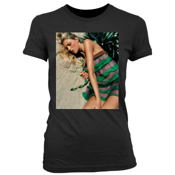 Anja Rubik Women's Junior Cut Crewneck T-Shirt