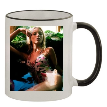 Anja Rubik 11oz Colored Rim & Handle Mug