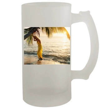 Anja Rubik 16oz Frosted Beer Stein