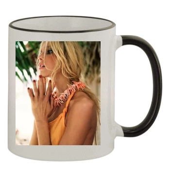 Anja Rubik 11oz Colored Rim & Handle Mug