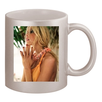 Anja Rubik 11oz Metallic Silver Mug