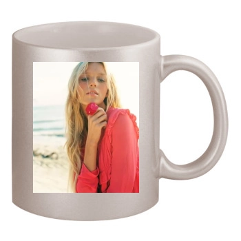 Anja Rubik 11oz Metallic Silver Mug