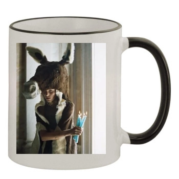 Anja Rubik 11oz Colored Rim & Handle Mug