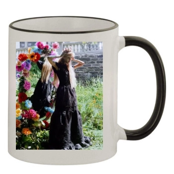 Anja Rubik 11oz Colored Rim & Handle Mug