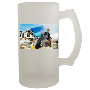 Anja Rubik 16oz Frosted Beer Stein