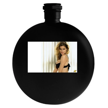 Tricia Helfer Round Flask