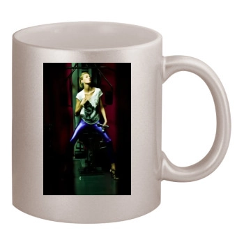 Anja Rubik 11oz Metallic Silver Mug