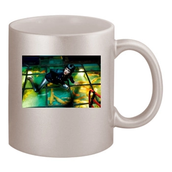 Anja Rubik 11oz Metallic Silver Mug