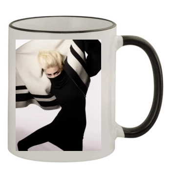 Anja Rubik 11oz Colored Rim & Handle Mug