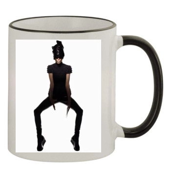 Anja Rubik 11oz Colored Rim & Handle Mug