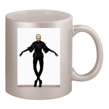 Anja Rubik 11oz Metallic Silver Mug