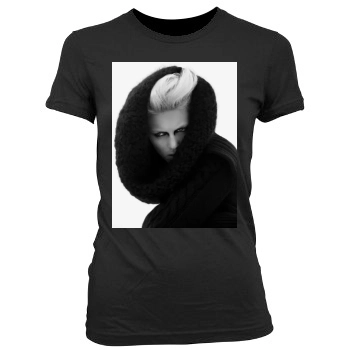 Anja Rubik Women's Junior Cut Crewneck T-Shirt