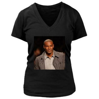 Tyson Beckford Women's Deep V-Neck TShirt