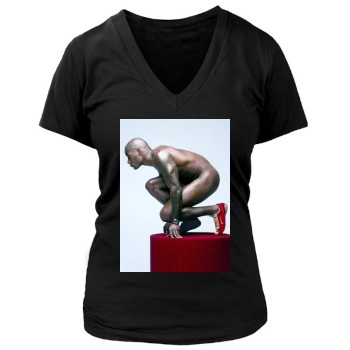 Tyson Beckford Women's Deep V-Neck TShirt