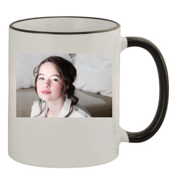 Anna Popplewell 11oz Colored Rim & Handle Mug