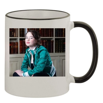 Anna Popplewell 11oz Colored Rim & Handle Mug