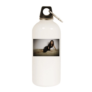 Annabeth Gish White Water Bottle With Carabiner