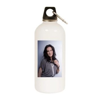 Annabeth Gish White Water Bottle With Carabiner