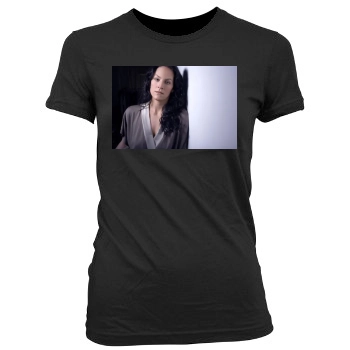 Annabeth Gish Women's Junior Cut Crewneck T-Shirt