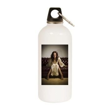 Annabeth Gish White Water Bottle With Carabiner