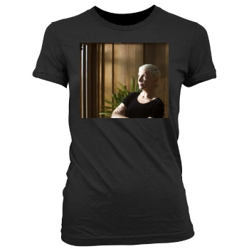 Annie Lennox Women's Junior Cut Crewneck T-Shirt