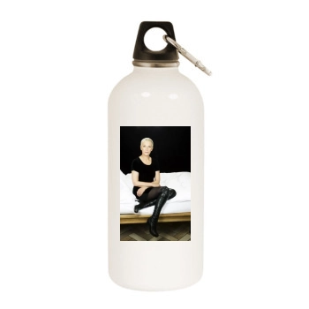 Annie Lennox White Water Bottle With Carabiner