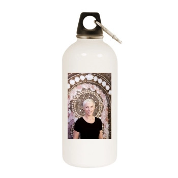 Annie Lennox White Water Bottle With Carabiner