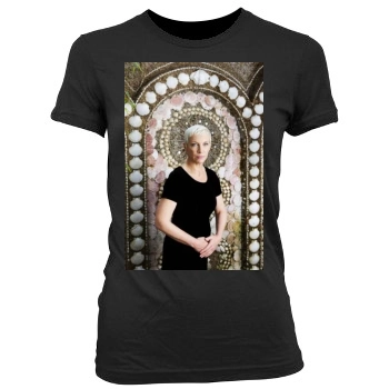 Annie Lennox Women's Junior Cut Crewneck T-Shirt