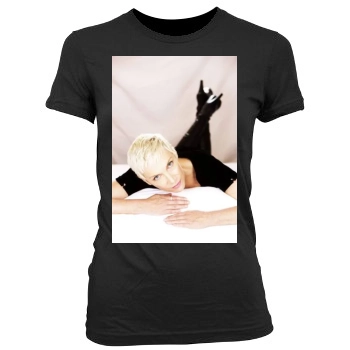 Annie Lennox Women's Junior Cut Crewneck T-Shirt