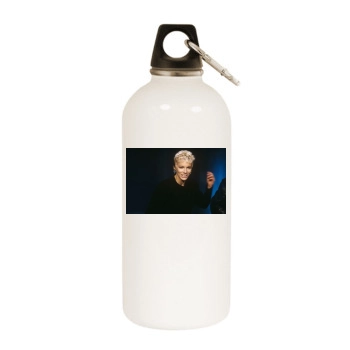 Annie Lennox White Water Bottle With Carabiner