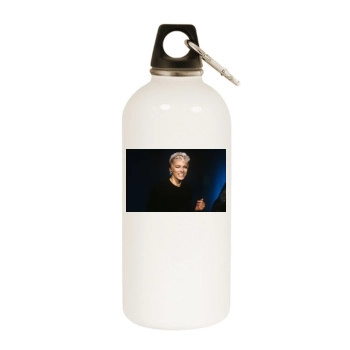 Annie Lennox White Water Bottle With Carabiner