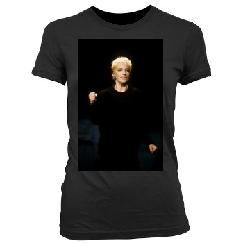 Annie Lennox Women's Junior Cut Crewneck T-Shirt